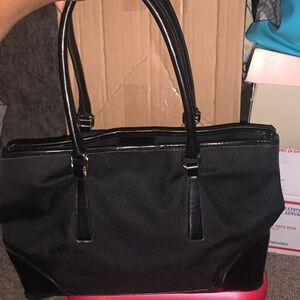 Elegant Black and Pink Women's Tote Bag